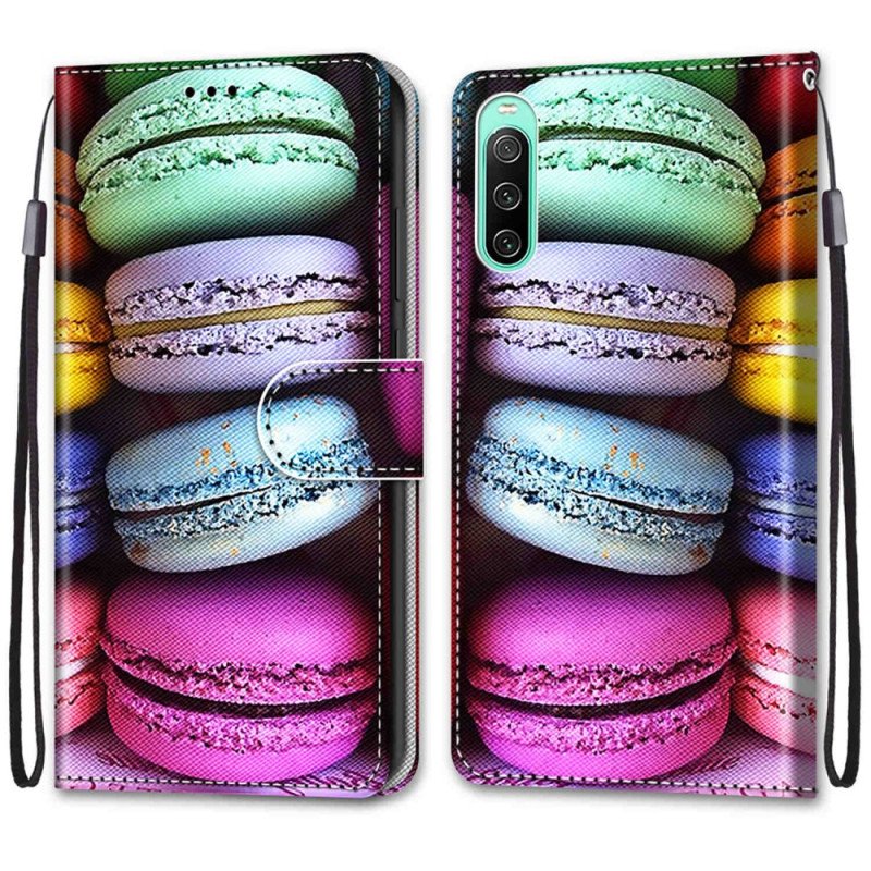 Fodral Sony Xperia 10 IV Macarons