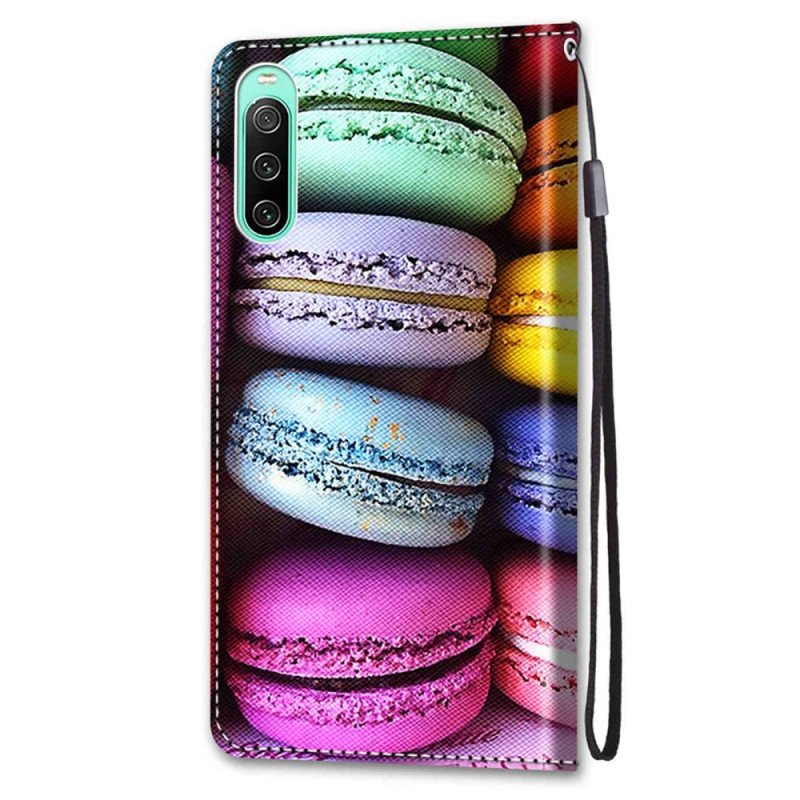 Fodral Sony Xperia 10 IV Macarons