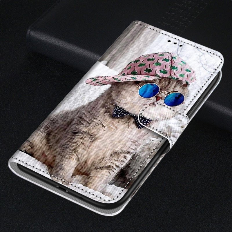 Folio-fodral Sony Xperia 10 IV Med Kedjar Yo Cat Med Rem