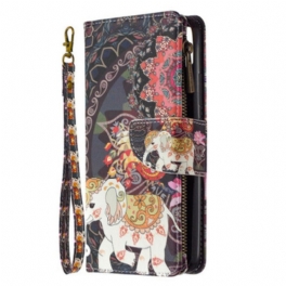 Folio-fodral Realme C11 Elephant Zip-ficka