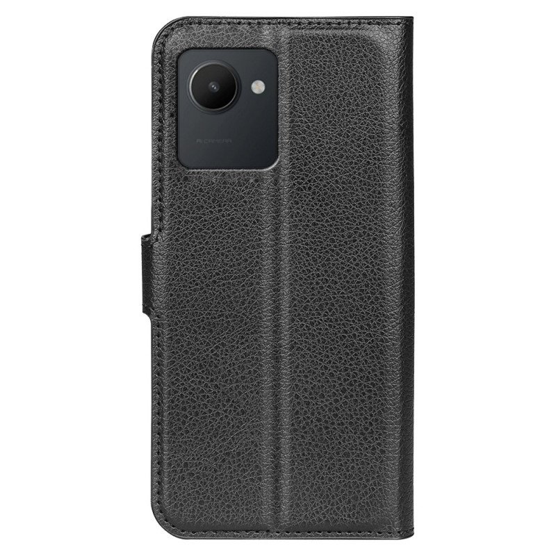 Fodral Realme C30 Klassisk Litchi Textur