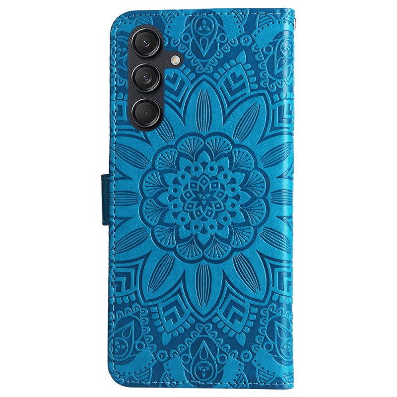 Fodral För Samsung Galaxy M55 5g Mandala Med Band