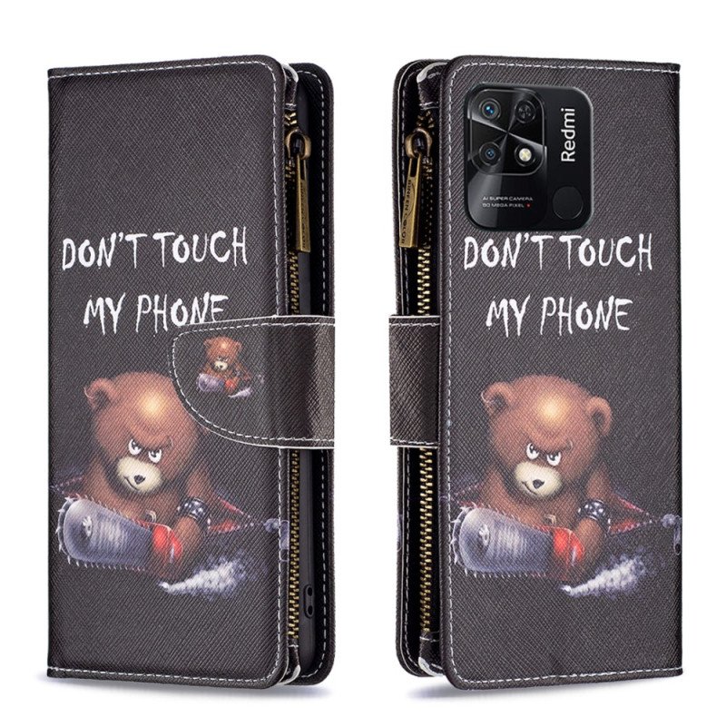 Fodral Xiaomi Redmi 10C Blixtlåsficka Dangerous Bear