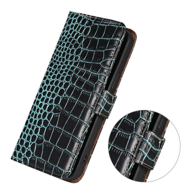 Fodral Xiaomi Redmi 10C Crocodile Style Rfid