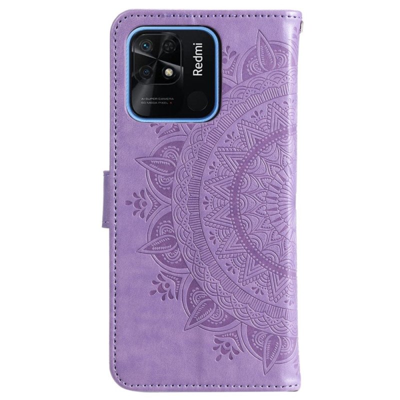 Fodral Xiaomi Redmi 10C Mandala Sun Med Snodd