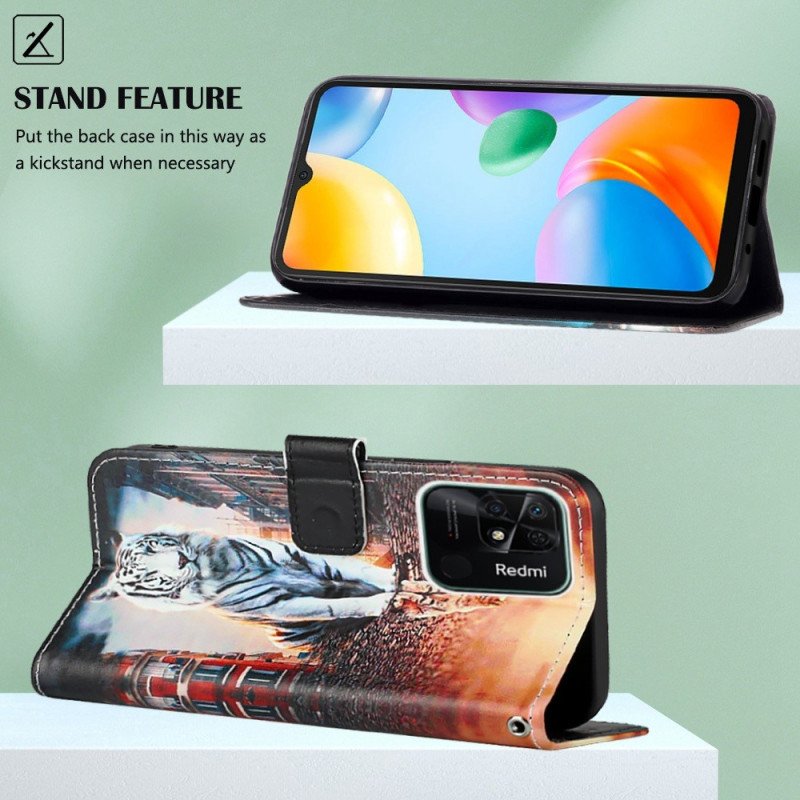 Fodral Xiaomi Redmi 10C Med Kedjar Strappy Kitten Dream