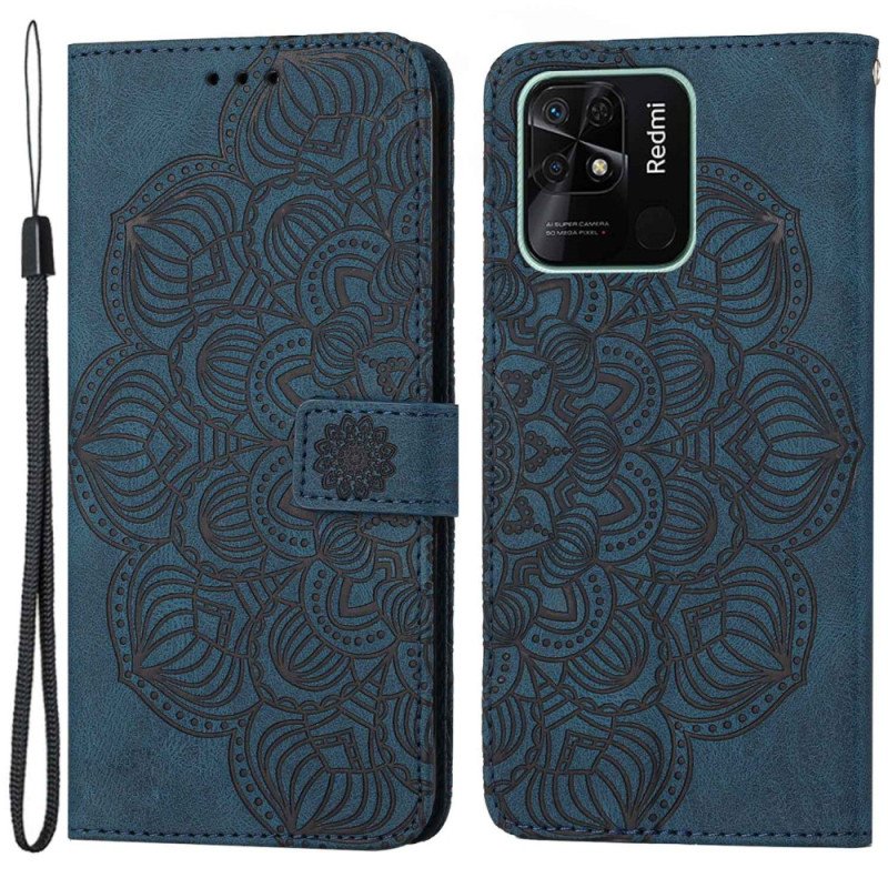 Fodral Xiaomi Redmi 10C Med Kedjar Strappy Mandala