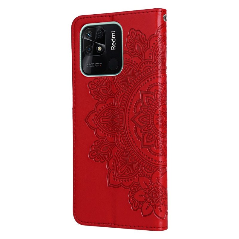 Fodral Xiaomi Redmi 10C Med Kedjar Strappy Mandala