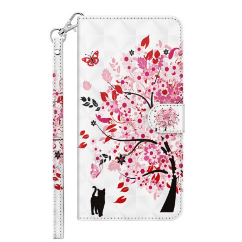 Fodral Xiaomi Redmi 10C Med Kedjar Strappy Rose Tree