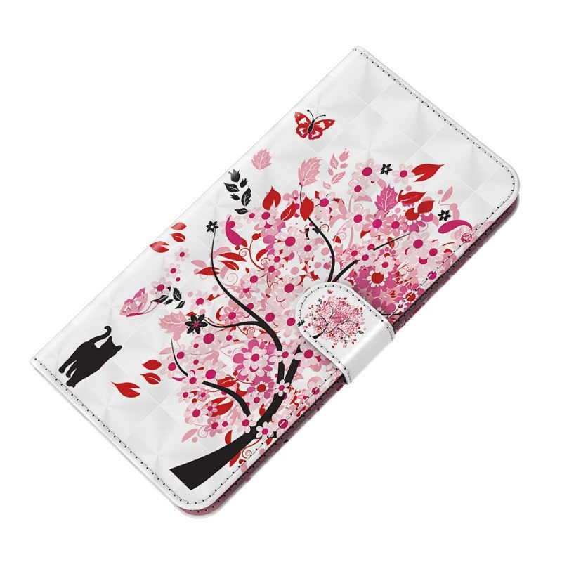 Fodral Xiaomi Redmi 10C Med Kedjar Strappy Rose Tree