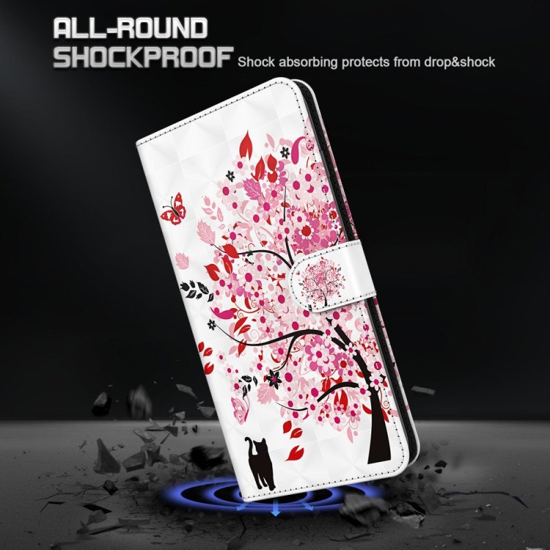 Fodral Xiaomi Redmi 10C Med Kedjar Strappy Rose Tree