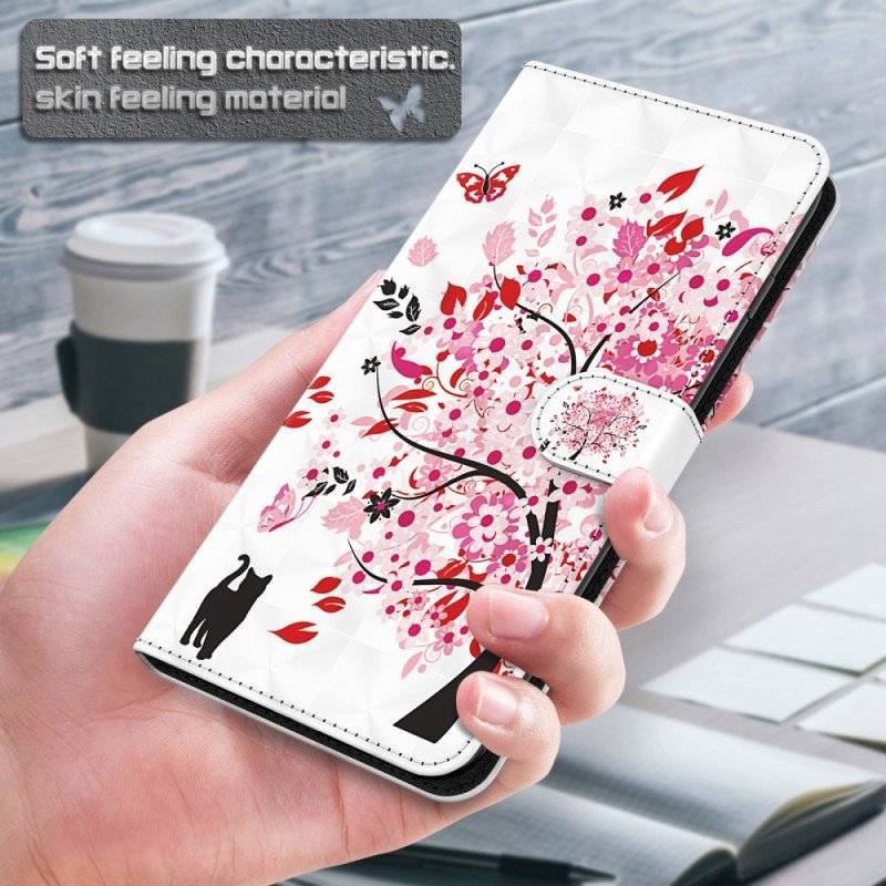 Fodral Xiaomi Redmi 10C Med Kedjar Strappy Rose Tree