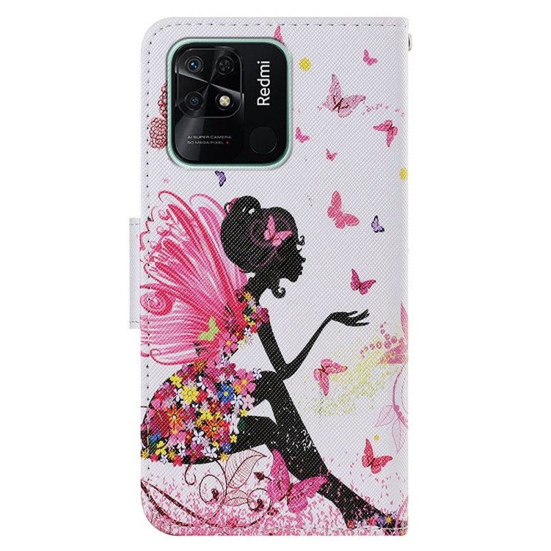 Fodral Xiaomi Redmi 10C Med Kedjar Thong Fairy