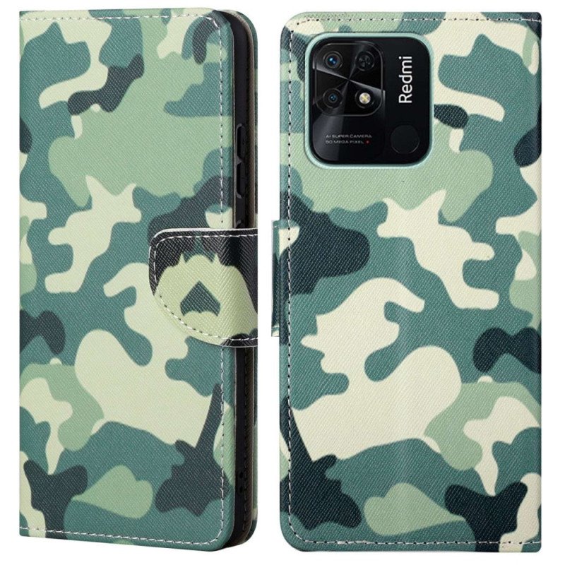 Fodral Xiaomi Redmi 10C Militärt Kamouflage