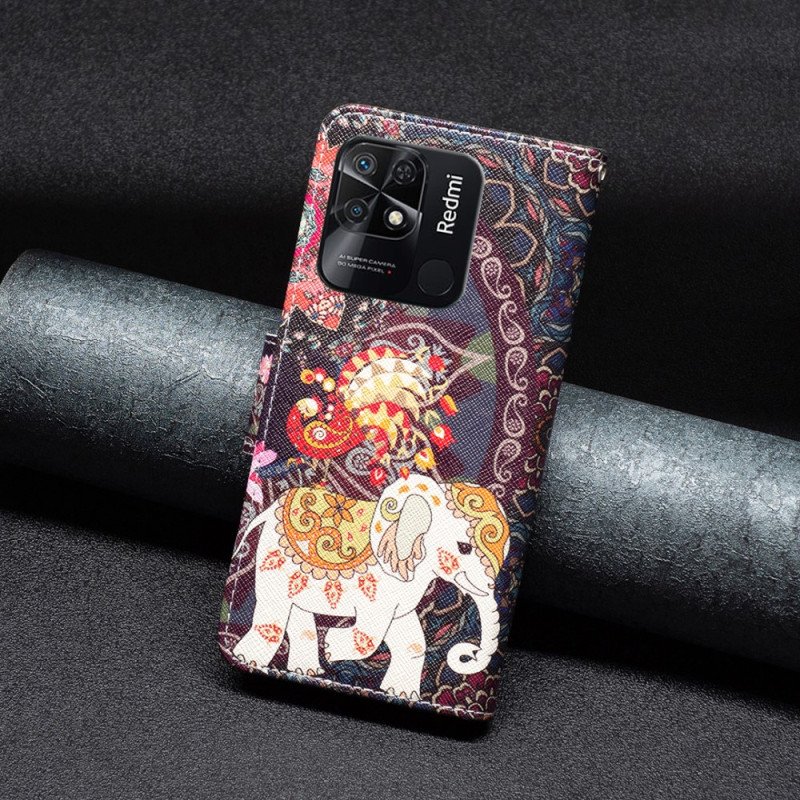 Fodral Xiaomi Redmi 10C Tribal Elefant