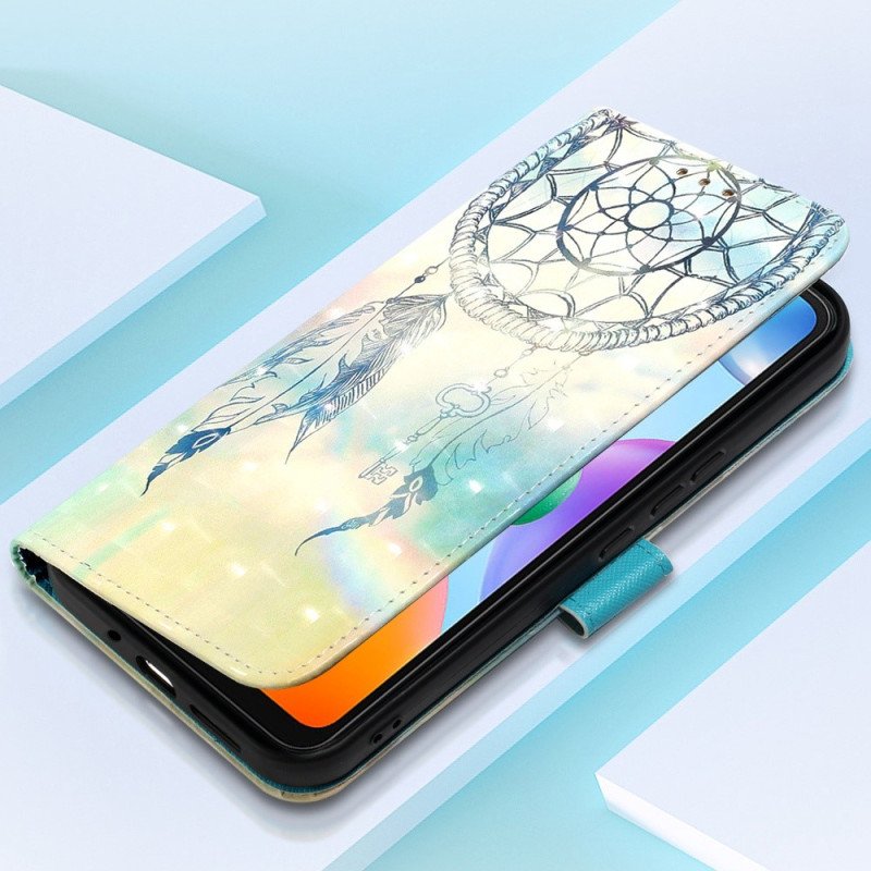 Folio-fodral Xiaomi Redmi 10C Med Kedjar Strap Dream Catcher