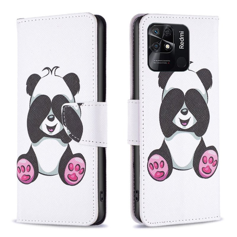 Folio-fodral Xiaomi Redmi 10C Panda