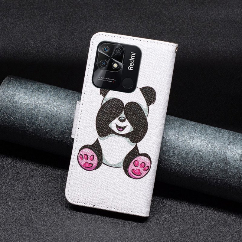 Folio-fodral Xiaomi Redmi 10C Panda