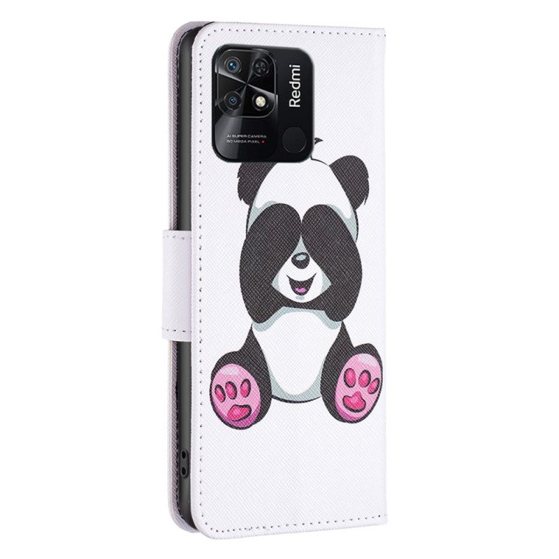 Folio-fodral Xiaomi Redmi 10C Panda