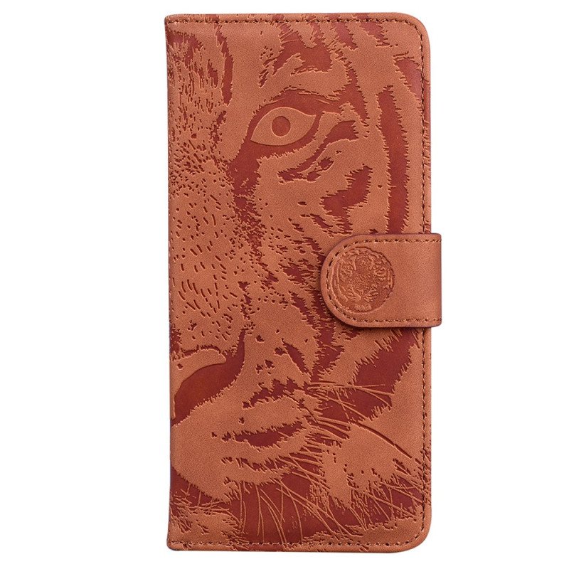 Folio-fodral Xiaomi Redmi 10C Tiger Fotavtryck