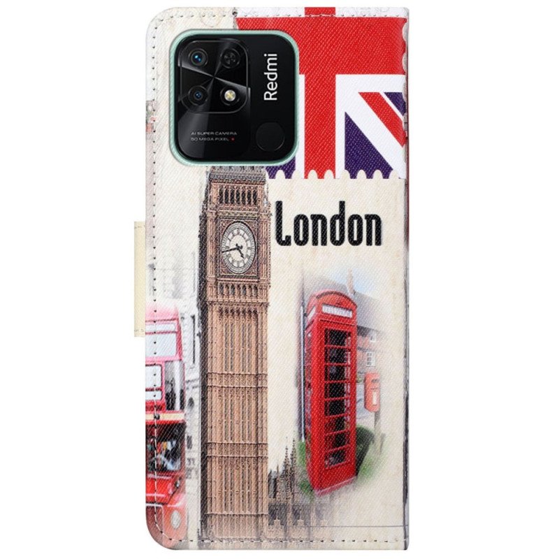 Läderfodral Xiaomi Redmi 10C London Livet