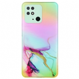 Skal Xiaomi Redmi 10C Marmor Art Laser Effekt