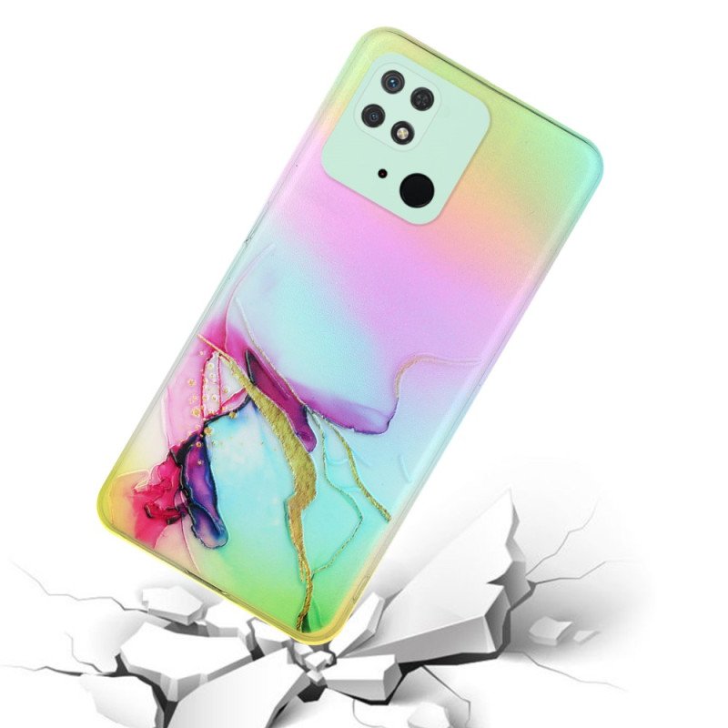 Skal Xiaomi Redmi 10C Marmor Art Laser Effekt