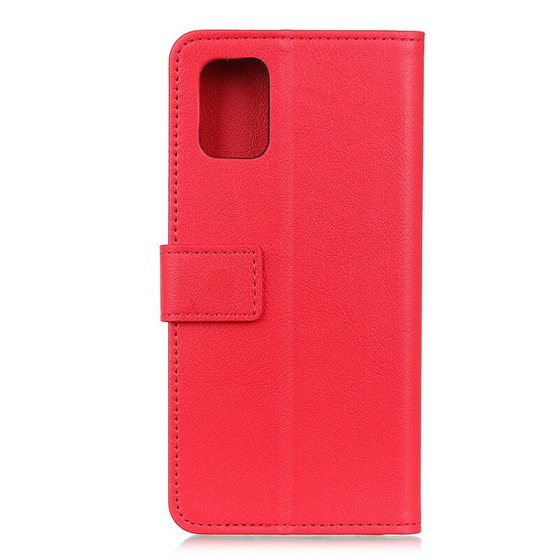 Fodral Xiaomi Redmi 9T Enkel Glänsande Lädereffekt