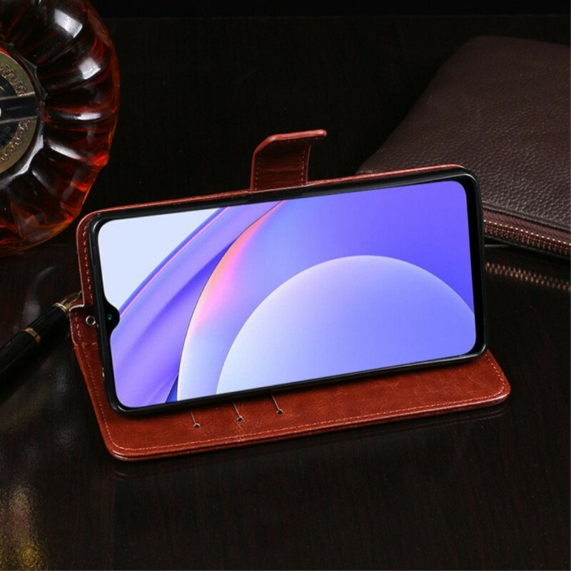 Fodral Xiaomi Redmi 9T Läderimitation Idewei