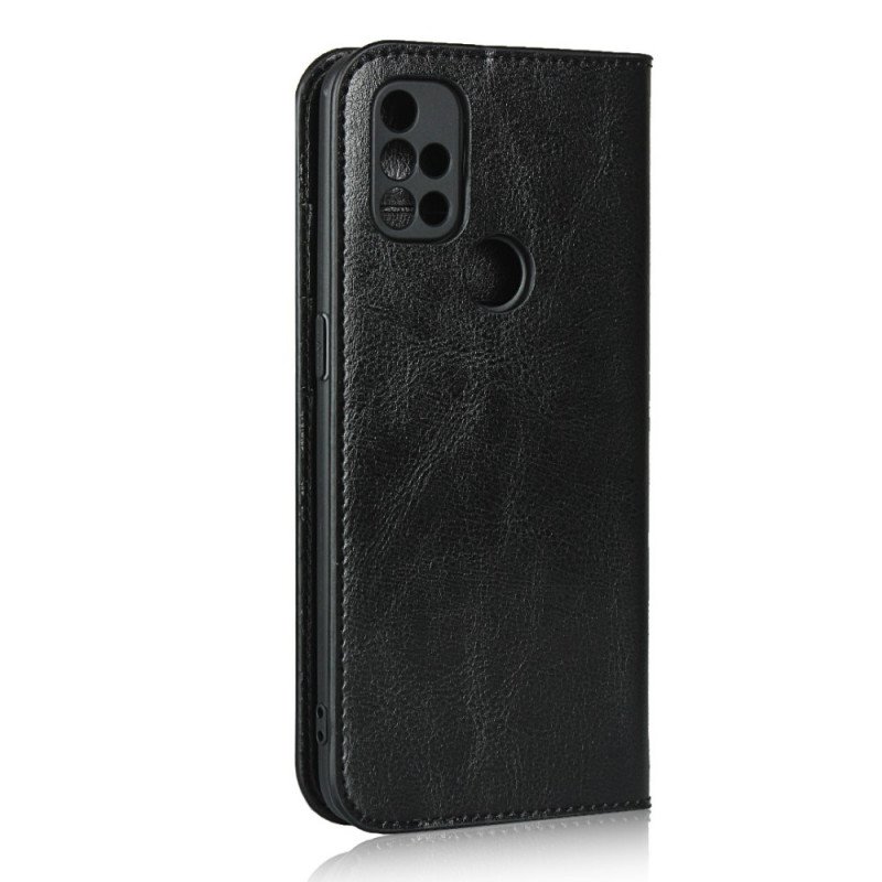 Folio-fodral OnePlus Nord N10 Läderfodral Äkta Läder