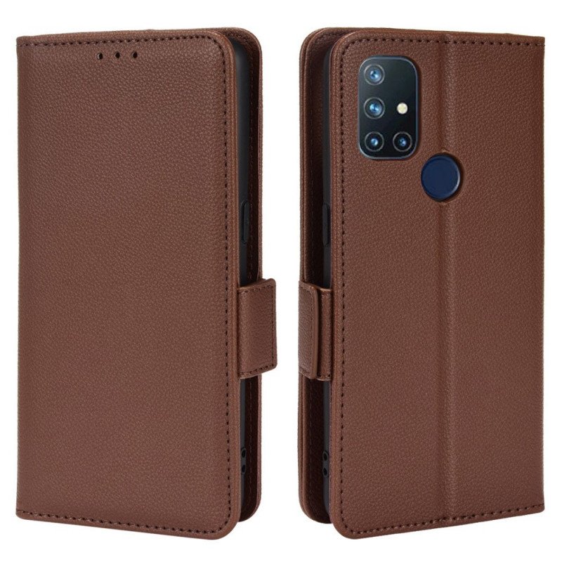 Folio-fodral OnePlus Nord N10 Läderfodral Flap Double Nya Färger