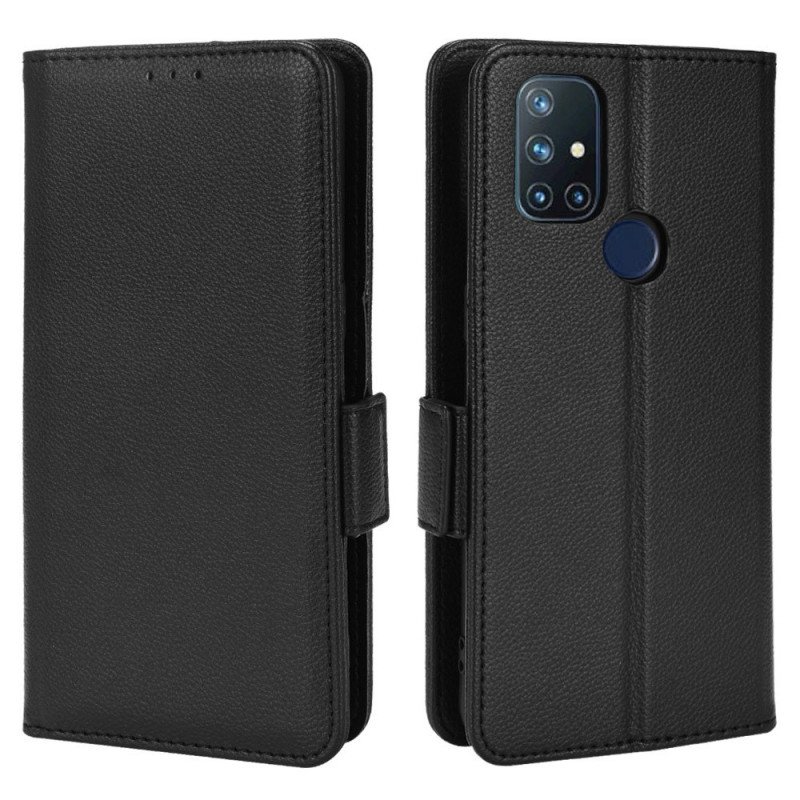 Folio-fodral OnePlus Nord N10 Läderfodral Flap Double Nya Färger