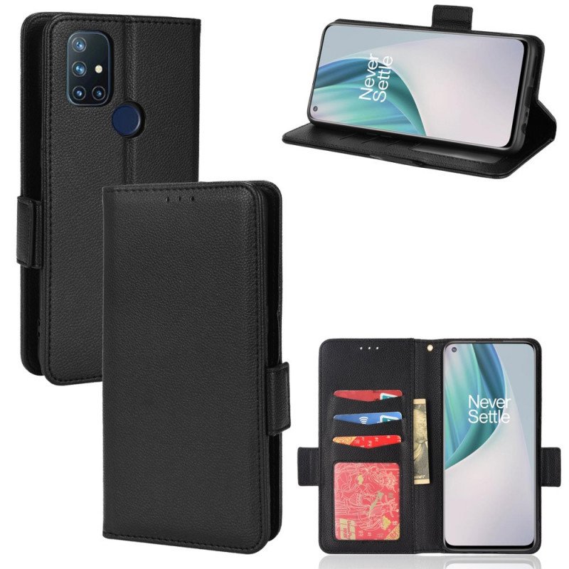 Folio-fodral OnePlus Nord N10 Läderfodral Flap Double Nya Färger