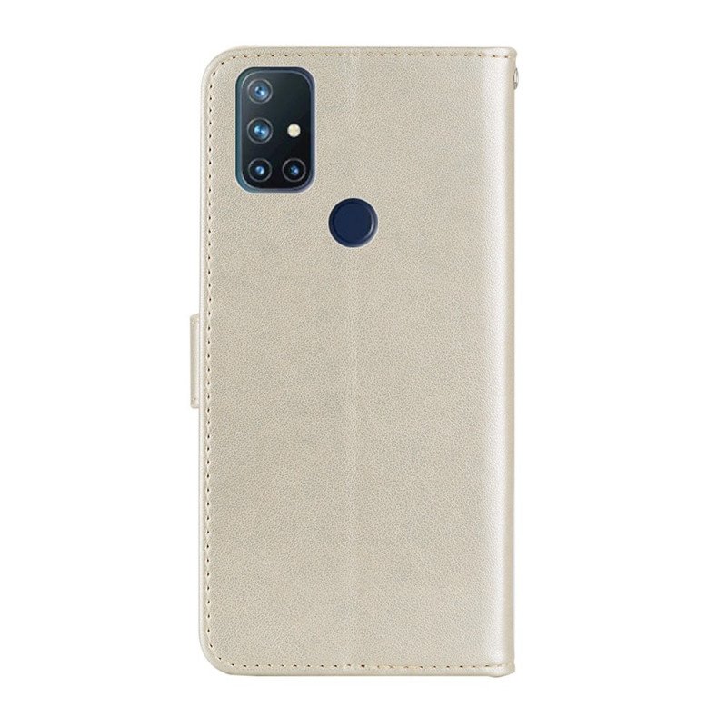 Läderfodral OnePlus Nord N10 Uggla Mandala Och Charm