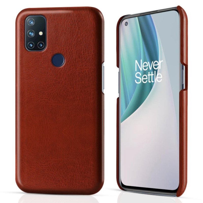 Skal OnePlus Nord N10 Ksq Lädereffekt