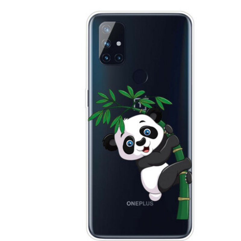 Skal OnePlus Nord N10 Sömlös Panda På Bambu