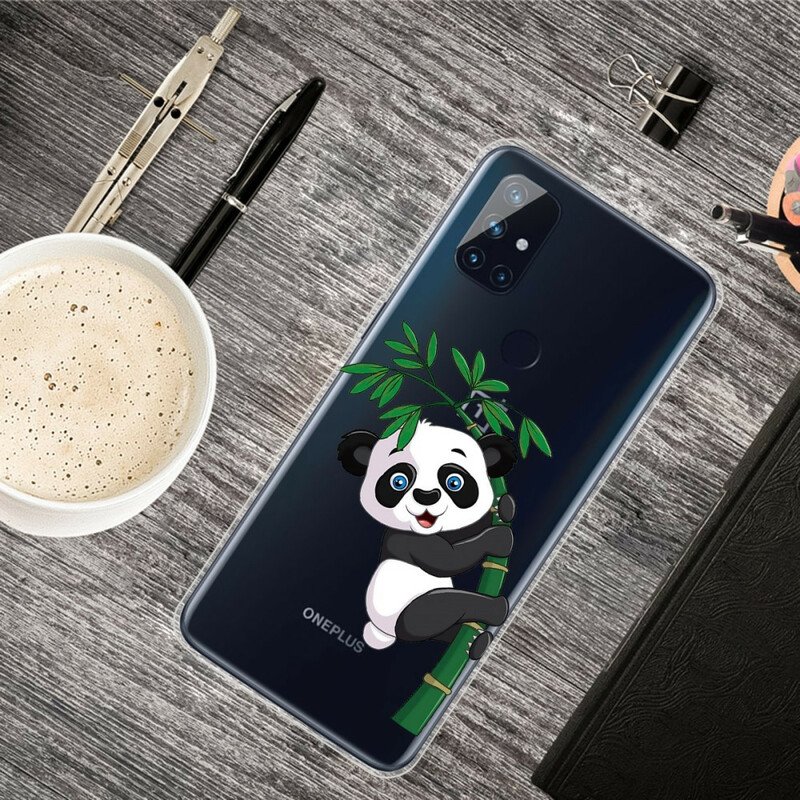 Skal OnePlus Nord N10 Sömlös Panda På Bambu