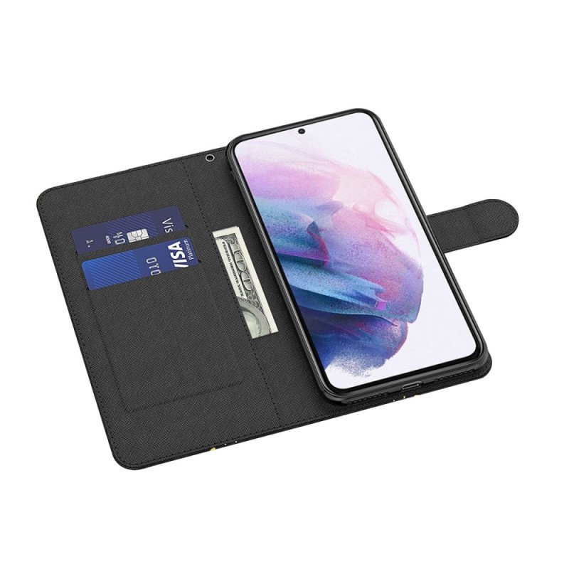 Folio-fodral Google Pixel 6A Med Kedjar Strappy Panda