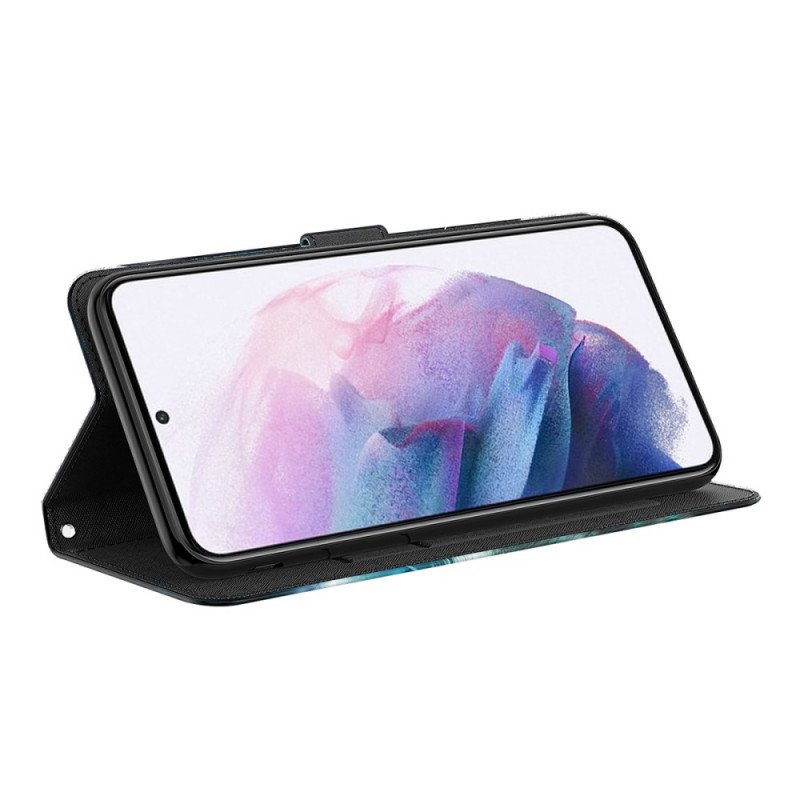 Folio-fodral Google Pixel 6A Med Kedjar Strappy Panda