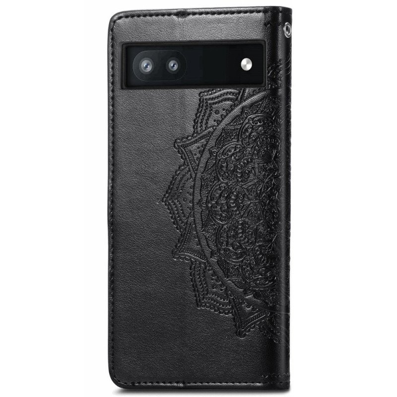 Folio-fodral Google Pixel 6A Med Kedjar Strappy Sun Mandala