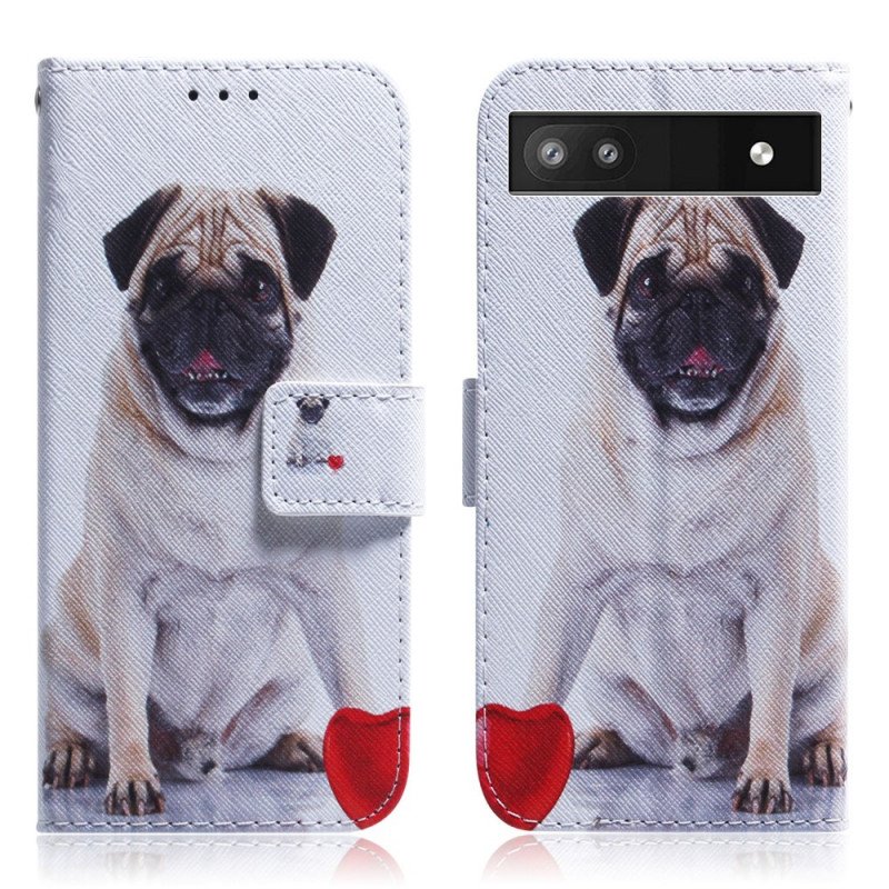 Folio-fodral Google Pixel 6A Mops Hund