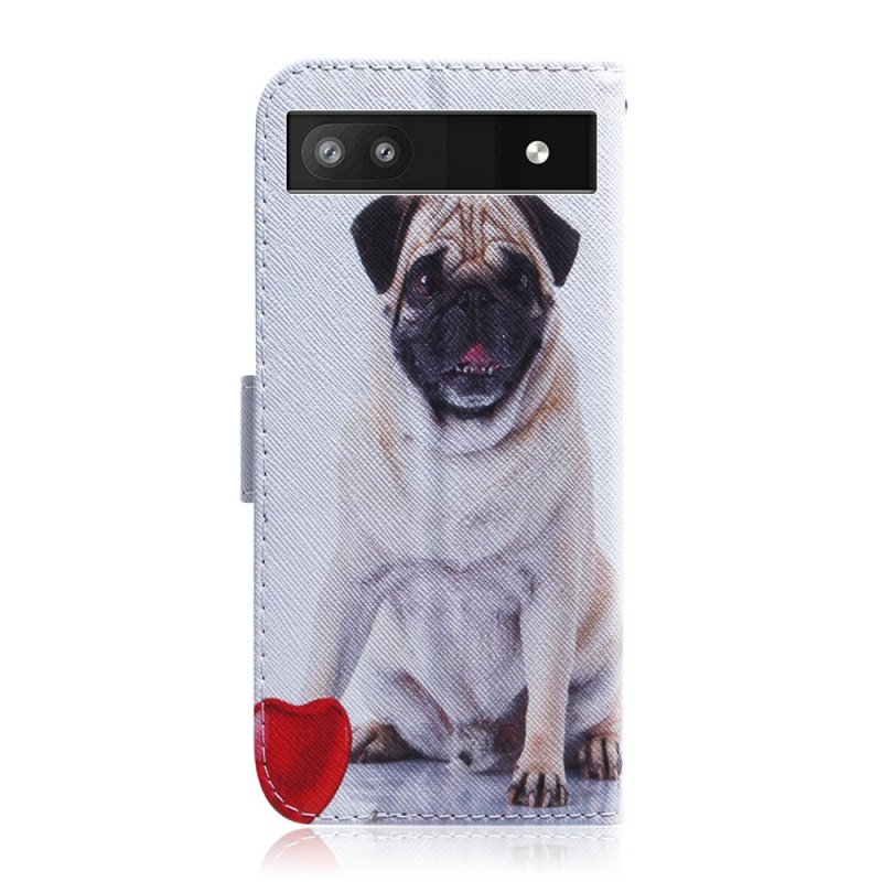 Folio-fodral Google Pixel 6A Mops Hund