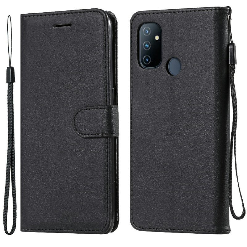 Fodral OnePlus Nord N100 Med Kedjar Strappy Lädereffekt