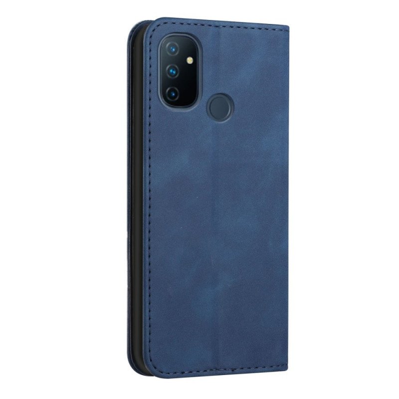 Folio-fodral OnePlus Nord N100 Läderfodral Läderstil S-design