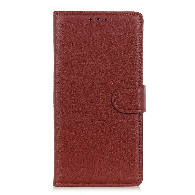 Folio-fodral OnePlus Nord N100 Traditionellt Litchi