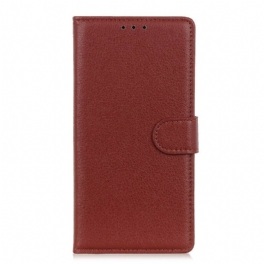 Folio-fodral OnePlus Nord N100 Traditionellt Litchi