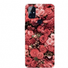 Skal OnePlus Nord N100 Intensiva Blommor