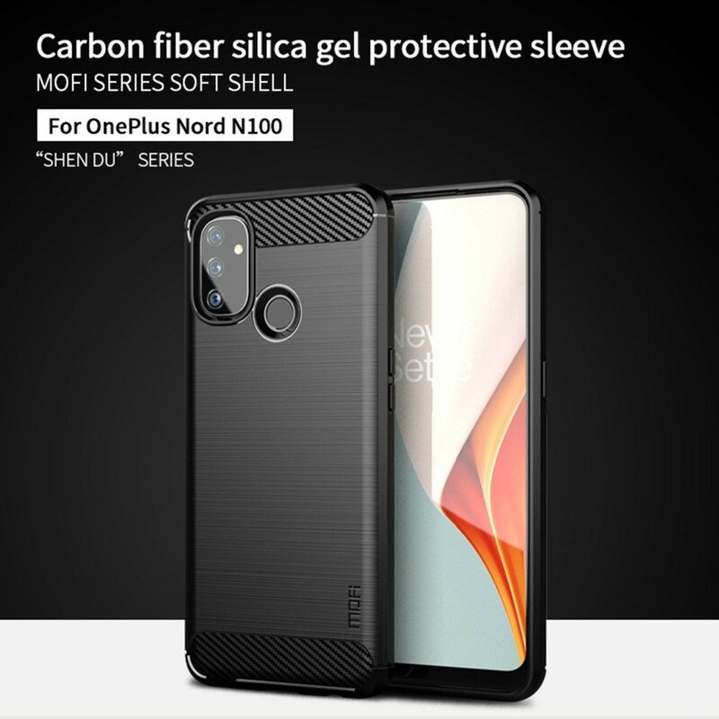 Skal OnePlus Nord N100 Mofi Borstad Kolfiber