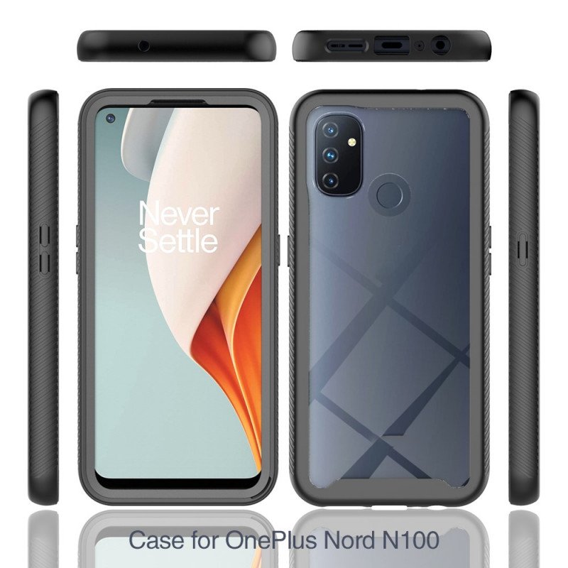 Skal OnePlus Nord N100 Tydliga Hybrid Stötfångarkanter