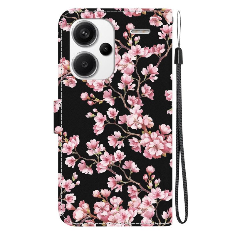 Fodral Xiaomi Redmi Note 13 Pro Plus 5g Plum Blossoms Plånbok